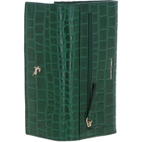 Womens Croc 7 Card Large Leather Purse Green: C-05 12 Womens Croc 7 Card Large Leather Purse Green: C-05 -The Bridge Store ashwood womens croc 7 card large leather purse green c 05 p5997 21409 image