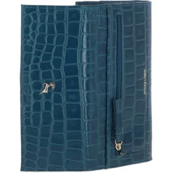 Womens Croc 7 Card Large Leather Purse Teal: C-05 -Default Template 2 ashwood womens croc 7 card large leather purse teal c 05 p5999 21423 image
