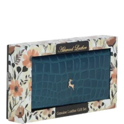 Womens Croc 7 Card Large Leather Purse Teal: C-05 -Default Template 2 ashwood womens croc 7 card large leather purse teal c 05 p5999 21426 image