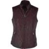 Diamond Quilted Leather Gilet Burgundy : Hampton -Default Template 2 diamond quilted leather gilet burgundy hampton p2593 11445 image