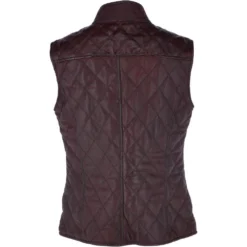 Diamond Quilted Leather Gilet Burgundy : Hampton -Default Template 2 diamond quilted leather gilet burgundy hampton p2593 11447 image