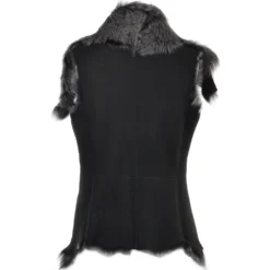 Double Collar Suede Leather Gilet Black/brissa : Pegasus 11 Double Collar Suede Leather Gilet Black/brissa : Pegasus -Default Template 2 double collar suede leather gilet black brissa pegasus p1533 6861 image