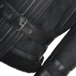 Fitted Sheepskin Aviator Flying Jacket Black/suede : Winnipeg -Default Template 2 fitted sheepskin aviator flying jacket black suede winnipeg p1097 4910 image