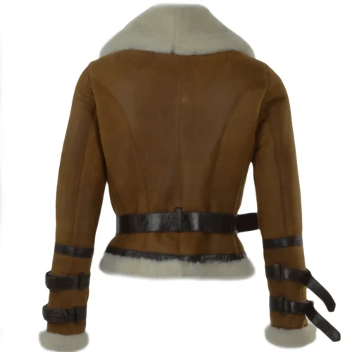 Fitted Sheepskin Aviator Flying Jacket Tan : Winnipeg -The Bridge Store fitted sheepskin aviator flying jacket tan winnipeg p872 3739 image
