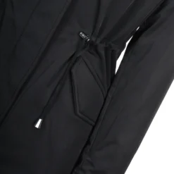 Hooded Fox Fur Parka With Detachable Raccoon Fur Trim Lining Black : Braemar -Default Template 2 hooded fox fur parka with detachable raccoon fur trim lining black braemar p1440 6519 image