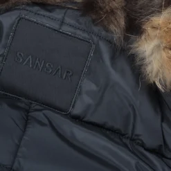 Hooded Fox Fur Parka With Detachable Raccoon Fur Trim Lining Black : Braemar -Default Template 2 hooded fox fur parka with detachable raccoon fur trim lining black braemar p1440 6520 image