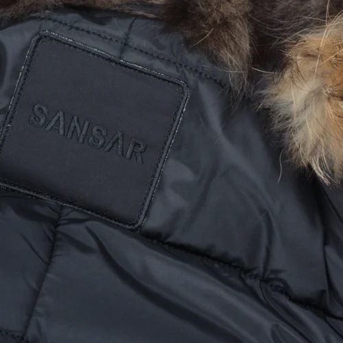 Hooded Fox Fur Parka With Detachable Raccoon Fur Trim Lining Black : Braemar -The Bridge Store hooded fox fur parka with detachable raccoon fur trim lining black braemar p1440 6520 image