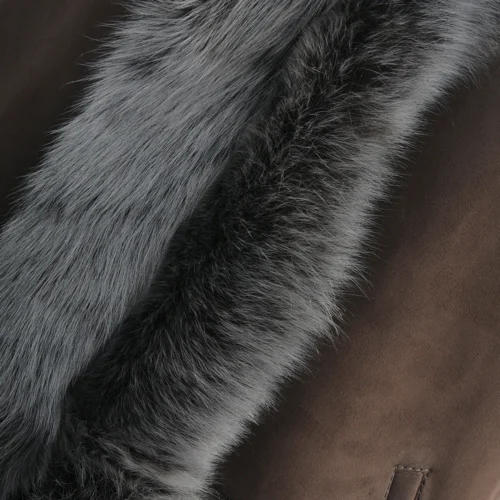 Hooded Long Suede Toscana Gilet Brown : Mariana -The Bridge Store hooded long suede toscana gilet brown mariana p1308 5696 image