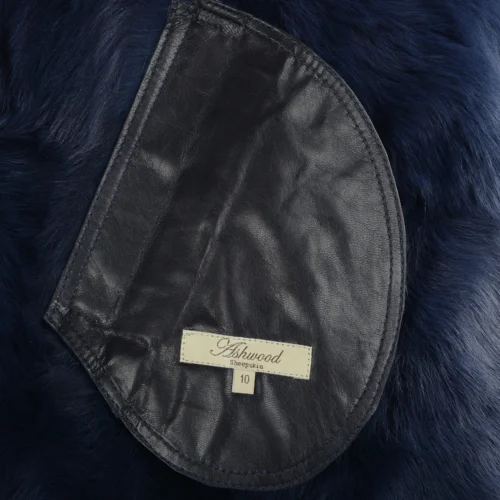 Hooded Long Suede Toscana Gilet Ombre Blue : Mariana -The Bridge Store hooded long suede toscana gilet ombre blue mariana p1309 5702 image