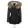Hooded Racoon Tipped Fur Parka Black : Gwenn 2 Hooded Racoon Tipped Fur Parka Black : Gwenn -Default Template 2 hooded racoon tipped fur parka black gwenn p1439 6497 image
