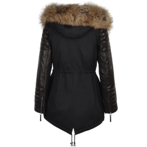 Hooded Racoon Tipped Fur Parka Black : Gwenn 11 Hooded Racoon Tipped Fur Parka Black : Gwenn -The Bridge Store hooded racoon tipped fur parka black gwenn p1439 6500 image