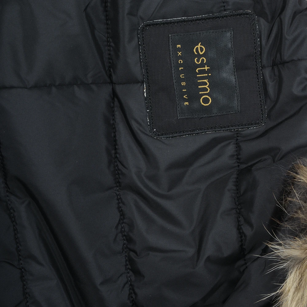 Hooded Racoon Tipped Fur Parka Black : Gwenn 8 Hooded Racoon Tipped Fur Parka Black : Gwenn - Image 6