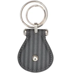 The Bridge Italian Leather Key Ring Black : 092191 51 20 NH