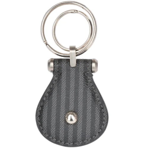 The Bridge Italian Leather Key Ring Black : 092191 51 20 NH