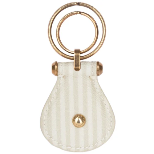 The Bridge Italian Leather Key Ring White : 092191 51 10 NH