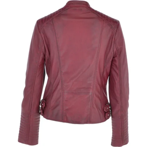 Ladies Leather Biker Jacket Bordeaux: Casey 8 Ladies Leather Biker Jacket Bordeaux: Casey -The Bridge Store ladies leather biker jacket bordeaux casey p3416 14934 image