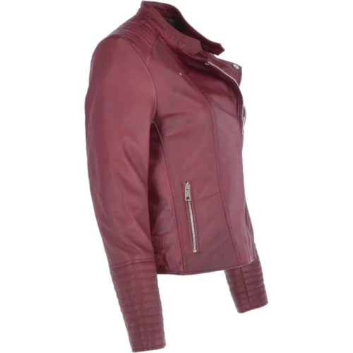 Ladies Leather Biker Jacket Bordeaux: Casey 9 Ladies Leather Biker Jacket Bordeaux: Casey -The Bridge Store ladies leather biker jacket bordeaux casey p3416 14935 image