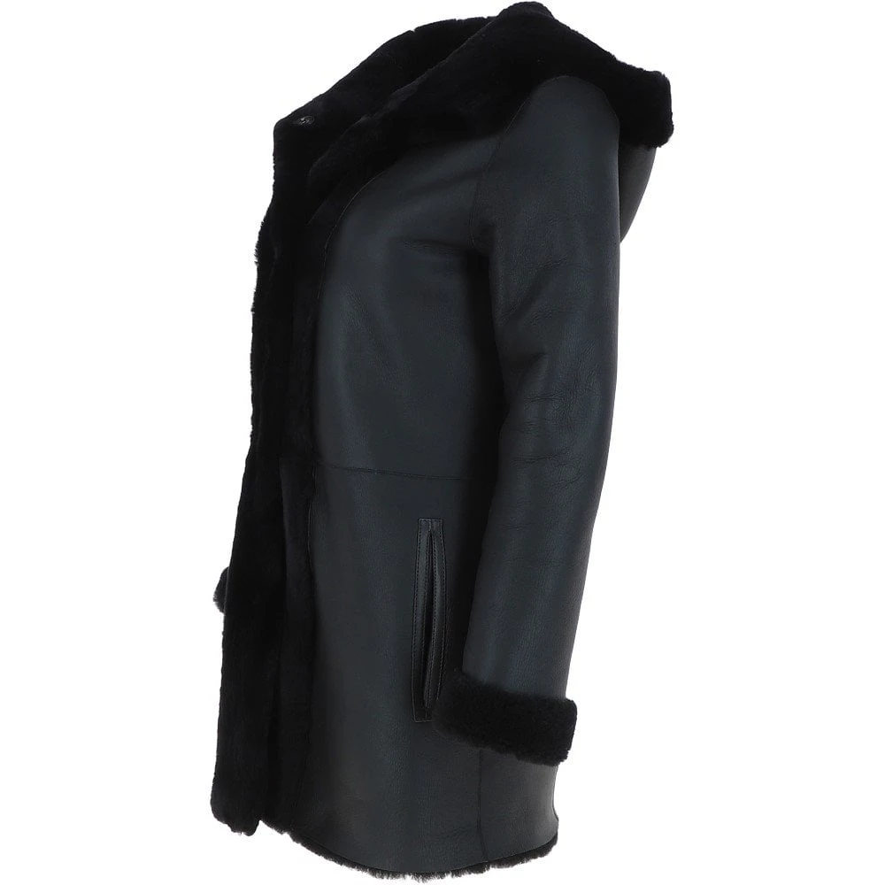 Ladies Luxury Toscana Sheepskin Coat: Gatina 4 Ladies Luxury Toscana Sheepskin Coat: Gatina - Image 2