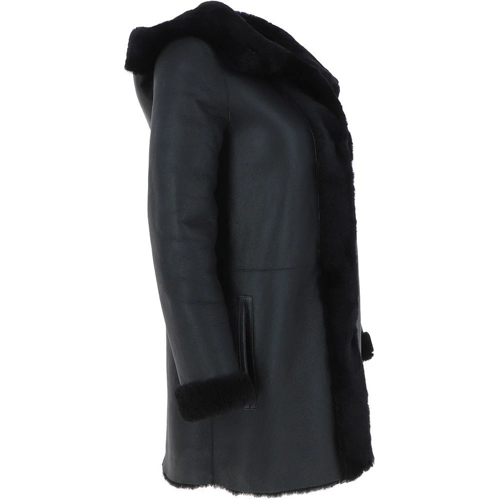 Ladies Luxury Toscana Sheepskin Coat: Gatina 6 Ladies Luxury Toscana Sheepskin Coat: Gatina - Image 4