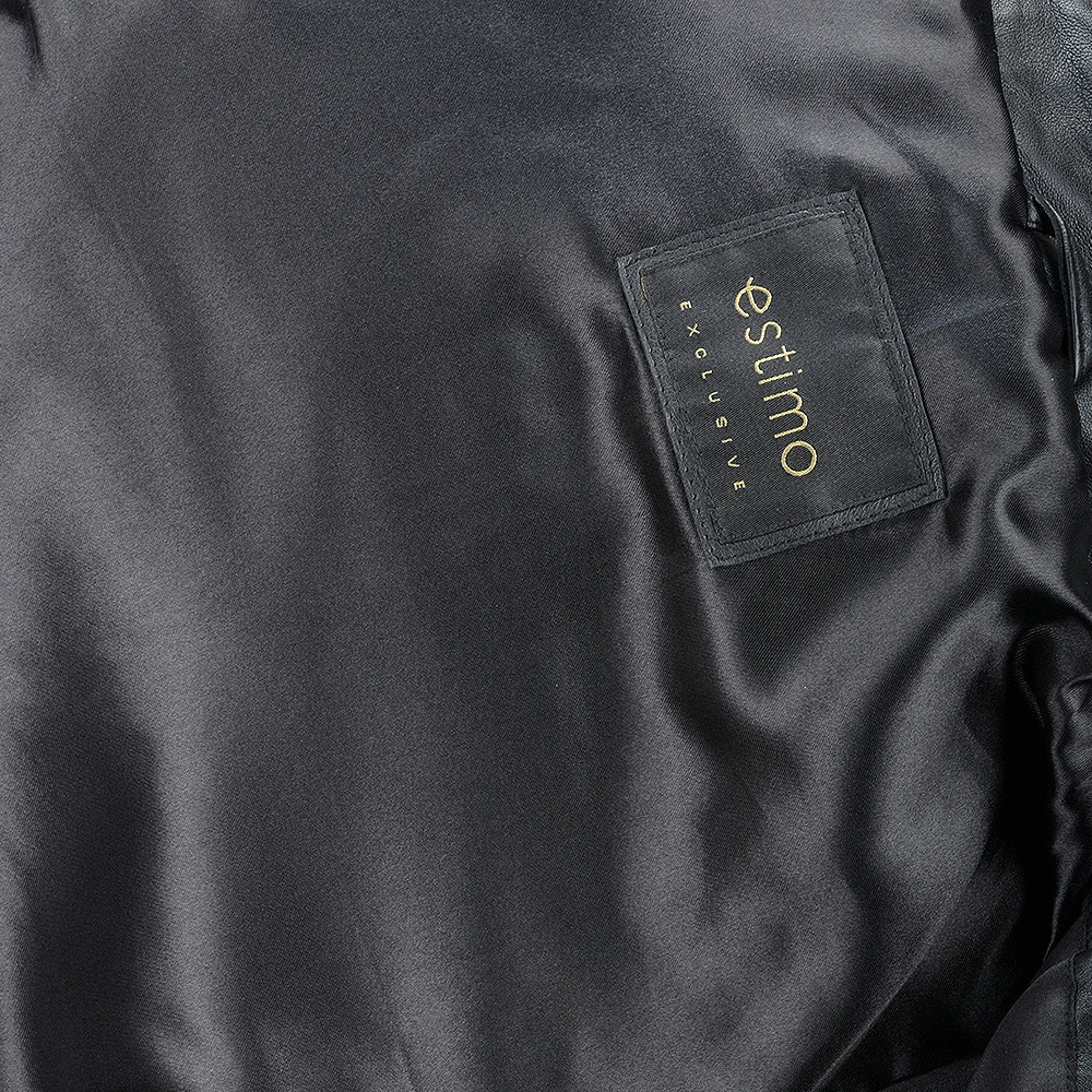 Ladies Short Vegetable Tanned Leather Biker Jacket Black : Jenner 8 Ladies Short Vegetable Tanned Leather Biker Jacket Black : Jenner - Image 6