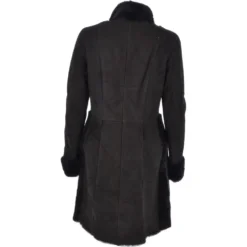 Ladies Suede Sheepskin Coat Black: Lucasta -Default Template 2 ladies suede sheepskin coat black lucasta p2603 11964 image