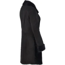 Ladies Suede Sheepskin Coat Black: Lucasta -Default Template 2 ladies suede sheepskin coat black lucasta p2603 11965 image
