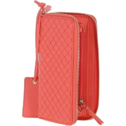 Large Quilted Leather Zip Around Note And Coin Purse Salmon: QLP -Default Template 2 large quilted leather zip around note and coin purse salmon qlp p5341 19357 image
