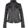 Leather Biker Jacket Black : Aurora -Default Template 2 leather biker jacket black aurora p3069 13456 image