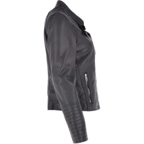 Leather Biker Jacket Black : Casey -The Bridge Store leather biker jacket black casey p3072 13431 image