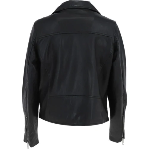 Leather Biker Jacket Black: Hackney 10 Leather Biker Jacket Black: Hackney -The Bridge Store leather biker jacket black hackney p4346 18610 image