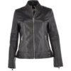 Leather Biker Jacket Black : Lillian -Default Template 2 leather biker jacket black lillian p3066 13444 image