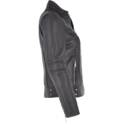 Leather Biker Jacket Black : Lillian -Default Template 2 leather biker jacket black lillian p3066 13447 image