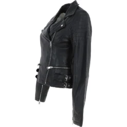 Leather Biker Jacket Black: Medusa -Default Template 2 leather biker jacket black medusa p3429 18509 image