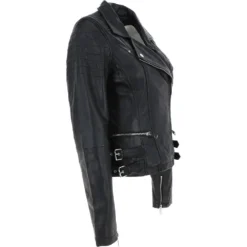 Leather Biker Jacket Black: Medusa -Default Template 2 leather biker jacket black medusa p3429 18511 image