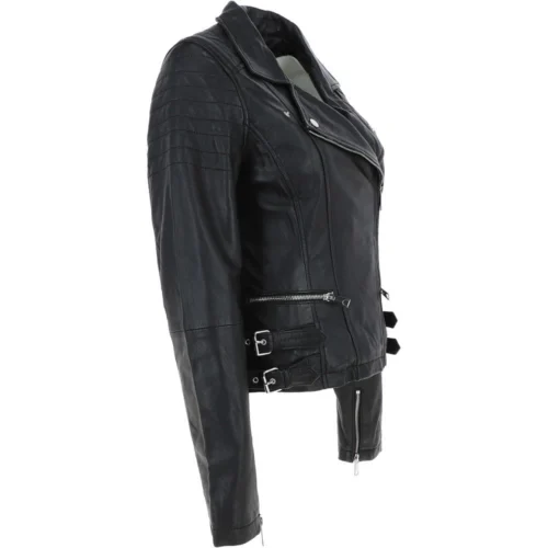 Leather Biker Jacket Black: Medusa -The Bridge Store leather biker jacket black medusa p3429 18511 image