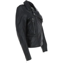 Leather Biker Jacket Black: Meghan -Default Template 2 leather biker jacket black meghan p4330 18495 image