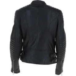 Leather Biker Jacket Black/nap: Soho -Default Template 2 leather biker jacket black nap soho p4349 20632 image