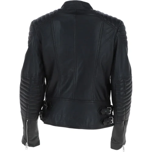 Leather Biker Jacket Black/nap: Soho -The Bridge Store leather biker jacket black nap soho p4349 20632 image