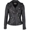Leather Biker Jacket Black : Scarlett -Default Template 2 leather biker jacket black scarlett p2483 11377 image