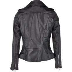 Leather Biker Jacket Black : Scarlett -Default Template 2 leather biker jacket black scarlett p2483 11379 image