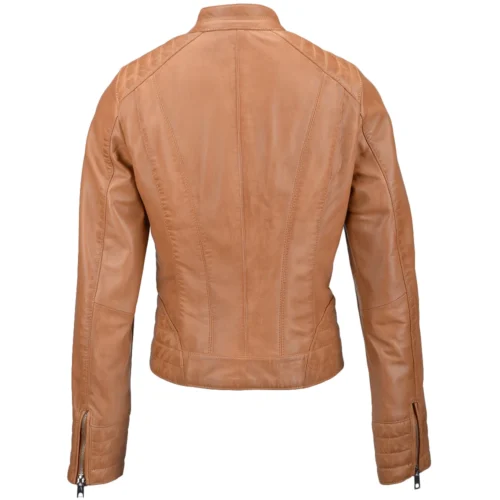 Leather Biker Jacket Cognac : Essen -The Bridge Store leather biker jacket cognac essen p2348 10684 image