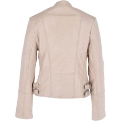 Leather Biker Jacket Cream: Casey -Default Template 2 leather biker jacket cream casey p3073 13434 image