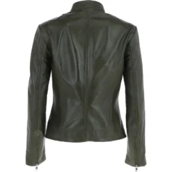 Leather Biker Jacket Green : Lola 10 Leather Biker Jacket Green : Lola -Default Template 2 leather biker jacket green lola p5467 19729 image