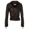 Leather Biker Jacket Mid Brown/ Nap : Britney -Default Template 2 leather biker jacket mid brown nap britney p3010 13230 image