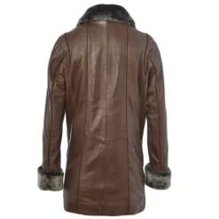 Leather Coat Mid Brown : Jacqueline -Default Template 2 leather coat mid brown jacqueline p84 298 image