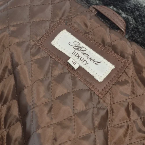 Leather Coat Mid Brown : Jacqueline -The Bridge Store leather coat mid brown jacqueline p84 300 image