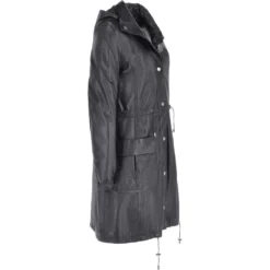 Leather Duffle Leather Coat Black/app : Brienne -Default Template 2 leather duffle leather coat black app brienne p3725 16129 image