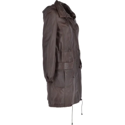Leather Duffle Leather Coat Mid Brown/ App: Brienne 9 Leather Duffle Leather Coat Mid Brown/ App: Brienne -The Bridge Store leather duffle leather coat mid brown app brienne p3726 16133 image