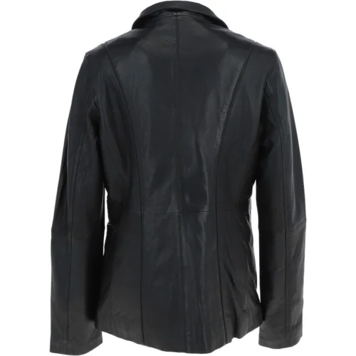 Leather Jacket Black/app : Marabelle -The Bridge Store leather jacket black app marabelle p1000 18534 image