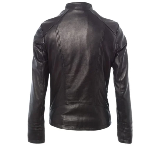Leather Jacket Black/ddy : Infinity 9 Leather Jacket Black/ddy : Infinity -The Bridge Store leather jacket black ddy infinity p81 227 image